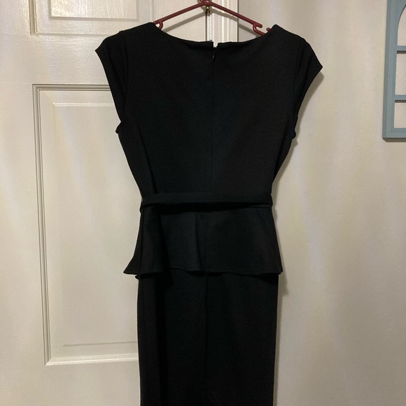 New York & Company Black Belted Midi Dress - Picture 4 of 6